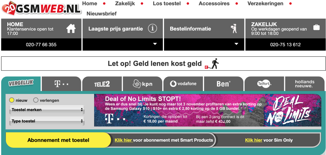 GSMWEB betrouwbaar?